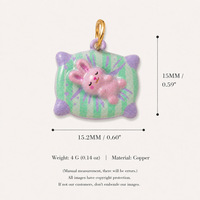 Pendentif en laiton YML en forme de petit animal (Koala, Panda, Lapin, Chat) – Breloque 3D pour bracelet, collier et accessoires de bijoux DIY
