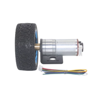 Moteur à engrenages CC JGA25-370 avec encodeur - Moteur à réduction de couple élevé pour robots d'équilibrage et voitures intelligentes