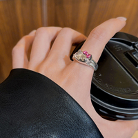 Bague ouverte en forme de Hello Kitty mignonne plaquée cuivre Vershal C-434, bijoux fantaisie pour femmes, à porter au quotidien et pour les fêtes