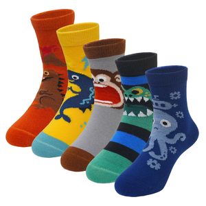5 Pares de Calcetines de Dibujos Animados para Niños, Calcetines de Tobillo con Diseño Jacquard para Niños y Niñas - Product Image 2