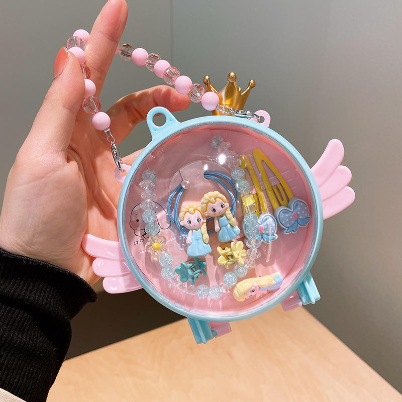 Boîte de 5 ailes - Bleu glacier fille