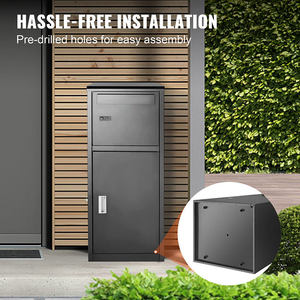 JH-Mech Heavy Duty Exterior con cerradura codificada Extraíble Drop Porch Caja de entrega de paquetes de acero al carbono para exterior - Product Image 3