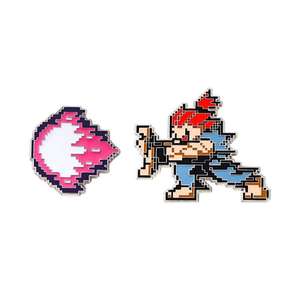 <span class=keywords><strong>Anime</strong></span> <span class=keywords><strong>Street</strong></span> <span class=keywords><strong>Fighter</strong></span> Hoshi Ryu Gouki Akuma insignia joyería de moda broche de solapa de Metal juego aleación Metal insignia Metal artesanía Pin - Product Image 3