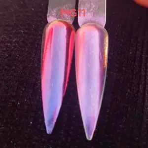 Vrac Super Iridescent Caméléon Colorshift Ice Mirror Powder Aurora Nail Chrome Pigments