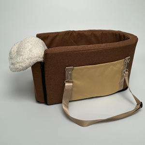 Siège de <span class=keywords><strong>voiture</strong></span> <span class=keywords><strong>pour</strong></span> animaux de compagnie élégant et luxueux avec accoudoir, design à carreaux, imperméable, chaud et élégant - Product Image 4