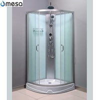 Caravane de salle de bain, caravane, rv, cabine de douche, avec panneau d'ordinateur