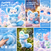Jouets en peluche personnalisés en boîte mystère, jouets de collection, OEM ODM, marque privée, usine de poupées en peluche