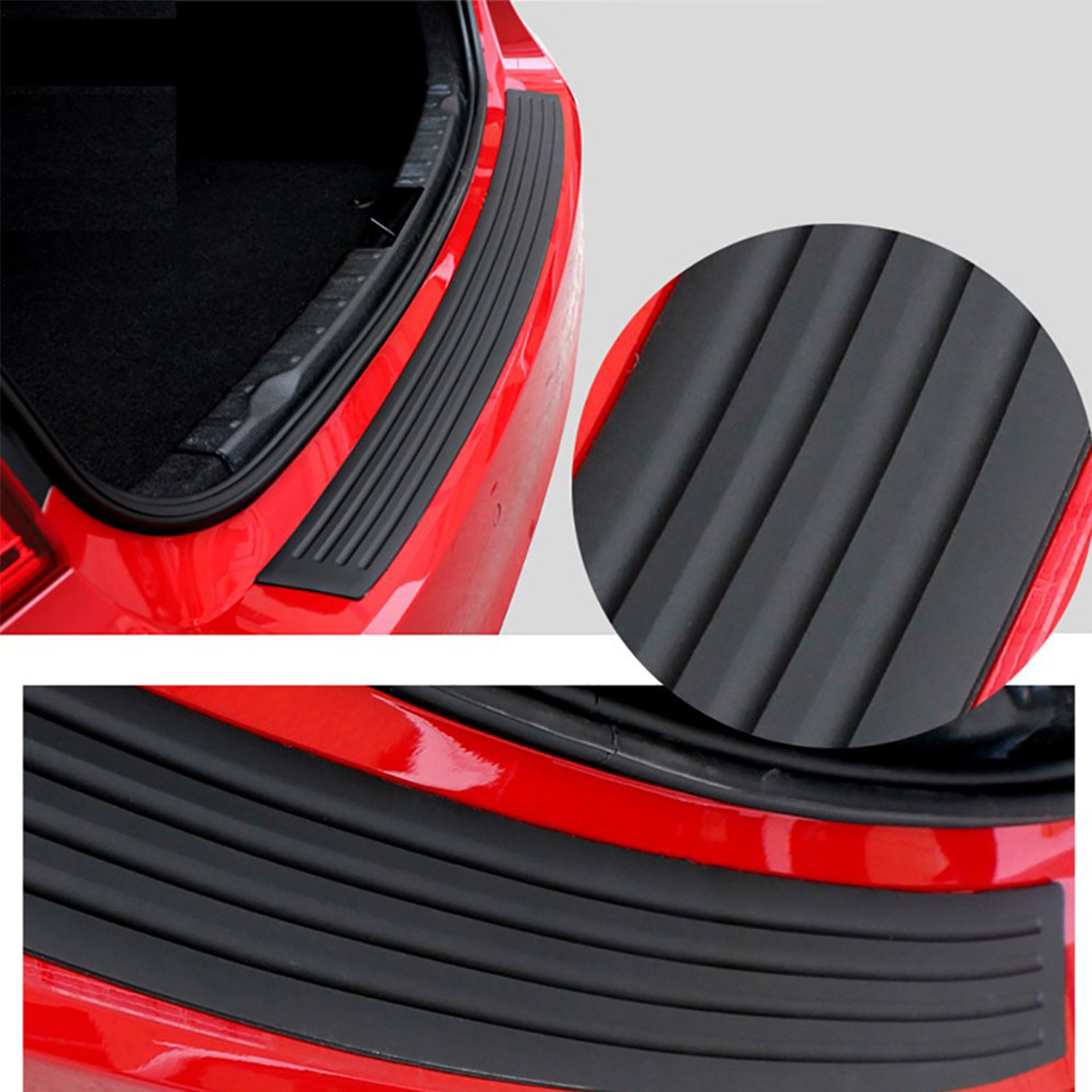 8 Protections Pare-chocs Voiture - Bandes Caoutchouc Noir, 2 Tailles (40 Cm Et 13,5 Cm)