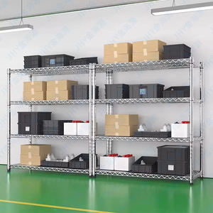 מחסן קיבולת גבוהה מדף חוט כבד מדפים נירוסטה 4 מתלים שכבה - Product Image 6