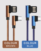 Câble USB vers 8 broches à angle droit pour chargeur iPhone, prix d'usine, 90 degrés, 1 m, câble USB en nylon, câble de charge rapide pour iPad