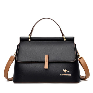 Sac à main pour femme avec poignée en treillis, sac à bandoulière élégant et décontracté avec rabat et fermoir, idéal pour l'été - Product Image 2