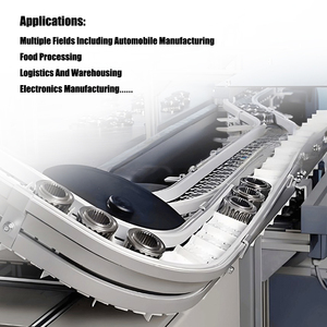 PLASTLINK Automatic Flexible <strong>Chain</strong> <strong>Conveyor</strong> for Beverage Production Lines with PLC Control and Multi-Voltage Options - Product Image 3