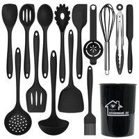 Vente chaude Maison et Cuisine Accessoires Résistant À La Chaleur Alimentaire Silicone Ustensiles De Cuisine Spatule De Cuisson Ensemble