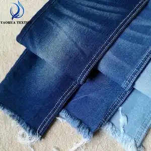 CK473 Wholesales comfort good price stretch cotton polyester viscose woven twill denim fabric for jeans