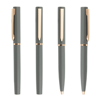 Nouvellement beau stylo rose nu fille stylo rose LOGO personnalisé stylos à bille en métal pour la papeterie quotidienne