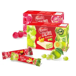 Wholesale limited green grape green plum&raspberry bayberry flavor wafer biscuits Nestles chocolate