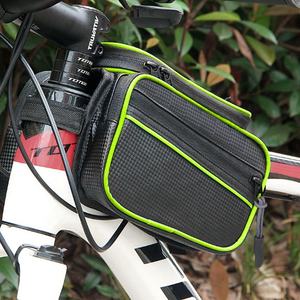 Bolsa de accesorios para ciclismo <span class=keywords><strong>al</strong></span> aire libre, impermeable, extraíble, de gran capacidad, con orificio para auriculares, para manillar de bicicleta - Product Image 3