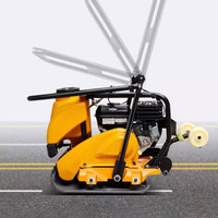 Nouvelle plaque vibrante de 60 kg à essence, moteur Loncin 163cc