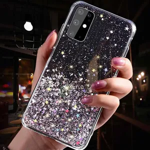 Custodia in Silicone Bling Glitter Silver Foil per <span class=keywords><strong>Samsung</strong></span> Galaxy S24 S23 S22 S21 <span class=keywords><strong>S20</strong></span> Ultra <span class=keywords><strong>FE</strong></span> S10 Lite S10E S9 S8 Plus <span class=keywords><strong>Cover</strong></span> morbida in TPU - Product Image 6
