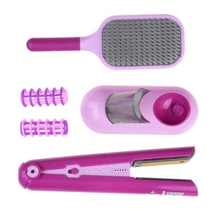 Kit de jouets de salon de coiffure pour filles 6 pièces lisseur en plastique et jouets de simulation de <span class=keywords><strong>styliste</strong></span> pour enfants et tout-petits - Product Image 2