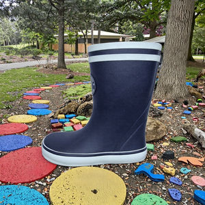 Botas de Lluvia Color Azul Marino para Niños, Impermeables, Ligeras, Resistentes, Transpirables, con Plantilla de EVA para la Temporada de Otoño - Product Image 3