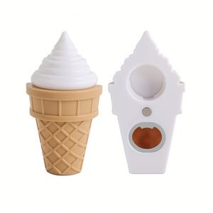 Décapsuleur magnétique créatif en plastique, motif crème glacée, dessin animé mignon, objet décoratif 3D pour réfrigérateur, décapsuleur torsadé - Product Image 3