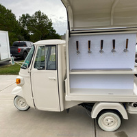 Nouveau ! Camion de restauration mobile rétro Ape 2026, prêt à être expédié, pour la vente de glaces et snacks de rue