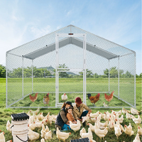 Nouveau poulailler extérieur de type 4*3*2m avec toile pare-soleil, fabrication OEM