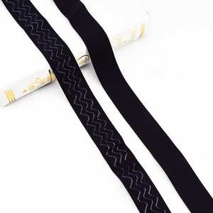 Deepeel WG006 3,8 см аксессуары для одежды своими руками растягивающаяся черная нейлоновая резиновая тесьма силиконовая Нескользящая эластичная лента - Product Image 1