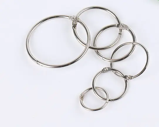 metal book ring nickel plated card ring factory supplier