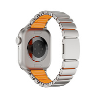 Bracelet magnétique en métal texturé pour Apple Watch S11 S10 42mm, bracelet de remplacement pour smartwatch, mode féminine.