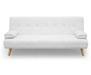 उच्च गुणवत्ता बेडरूम फर्नीचर सफेद लिनन कपड़े के साथ बहु समारोह सोफे बिस्तर लकड़ी पैर - Product Image 5