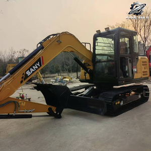 Excavadora de cadenas usada SANY 75, de segunda mano, marca original china, excavadora de cadenas pequeña de 7.5 toneladas, excavadora usada. - Product Image 6