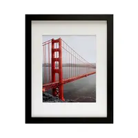 11x14 Picture Frame Set of 5 Display Pictures 8x10 with Mat or 11x14 Without Mat Wall Gallery Photo Frames Black