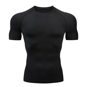 เสื้อยืดรัดรูปแขนสั้นสำหรับผู้ชายแห้งเร็วเสื้อผ้าออกกำลังกายในยิมสำหรับปั่นจักรยานวิ่งฤดูร้อน - Product Image 6