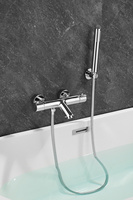 Haute qualité nouveau style argent thermostatique exposé B & S robinets robinet de baignoire robinets de bain et douche