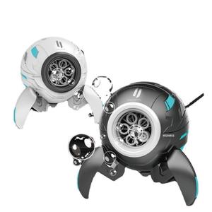 Machine à bulles automatique 5 trous, 2 couleurs, technologie cool, jouet robot pour enfants, idéal pour les fêtes estivales en extérieur - Product Image 1