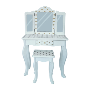 Custom High Quality Mirrored Makeup <strong>Table</strong> and Chair Dresser Bedroom Furniture Wood Bedroom Sets Modern Wooden Beds <strong>Mesa</strong> De Noche - Product Image 1