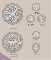 Y-04 Guanyu Haute Qualité Style Français Installation Rapide PU Plafond Roses Écologique Polyuréthane Sûr pour Hôtels Paintable