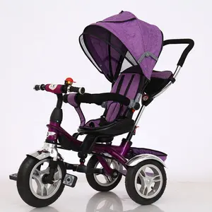 紫色热卖儿童三轮车多功能/1-6儿童三轮车