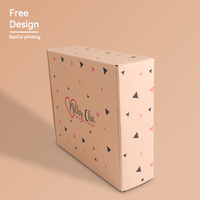 Boîtes d'emballage en carton ondulé kraft brun personnalisées avec logo imprimé pour l'expédition de vêtements