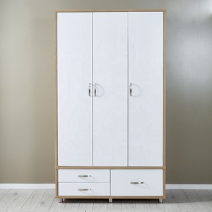 <span class=keywords><strong>Armario</strong></span> de madera de <span class=keywords><strong>roble</strong></span> <span class=keywords><strong>blanco</strong></span>, 3 cajones, 3 puertas, plástico, gran oferta - Product Image 1