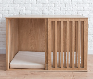 Jaula de Madera para Perros de Interior con Puerta Corredera (Moderna) - Product Image 3