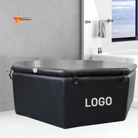 Bañera negra de muchas formas, tamaño personalizado, gran capacidad, SPA inflable, piscinas grandes, natación al aire libre, piscina de punto de caída