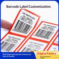 Autocollant adhésif en PVC personnalisé avec code-barres, logo de marque, impression de code QR, numéro de série variable, utilisation industrielle et agricole