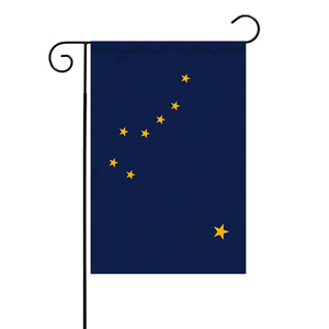 Heavy Duty Custom Garden Flag 12x18 Double Sided US Alaska Big Dipper North Star Cabin <b>Banner</b> Flag Courtyard and Garden Flags - Product Image 1