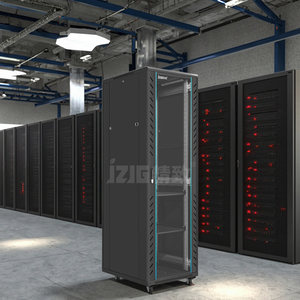 42U thép máy chủ giá cửa kính <span class=keywords><strong>PDU</strong></span> bốn người hâm mộ kệ cho trung tâm dữ liệu Thiết bị truyền thông tủ cho mạng - Product Image 3