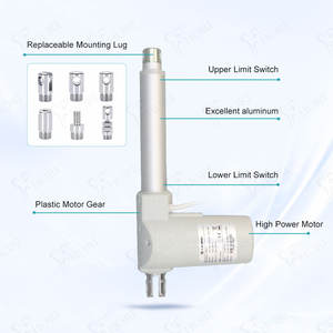 Actionneur linéaire électrique pour fauteuil dentaire Foshan, force de poussée 3500N, 24V, argent, moteur pour dispositif médical OEM - Product Image 2