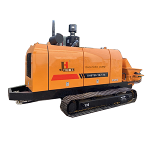 Bomba de Concreto Móvel sobre Esteiras a Diesel JIUHE DHBTL40 com Motor a Diesel - Product Image 2