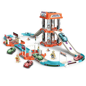 78 Pièces Jouet Éducatif Électrique à Assembler Soi-même : Circuit Ferroviaire, Toboggan et <span class=keywords><strong>Parking</strong></span> pour Garçons et Filles - Product Image 1